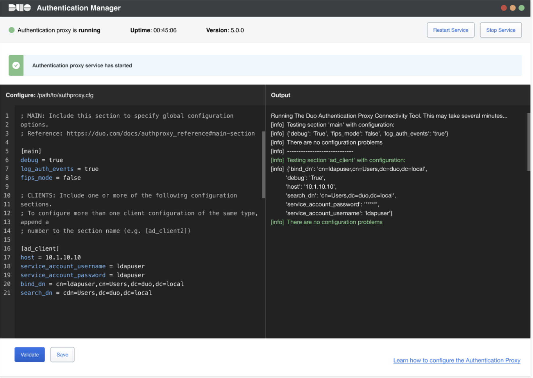 Authentication Proxy Manager